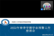 商学院bevictor伟德官网开2022年春季学期学业预警座谈会