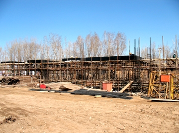 创业学院领导深入新建学生公寓施工现场视察工作