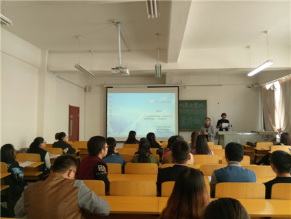 商学教学部联合内蒙古霄汉电子科技有限公司举办宣讲会